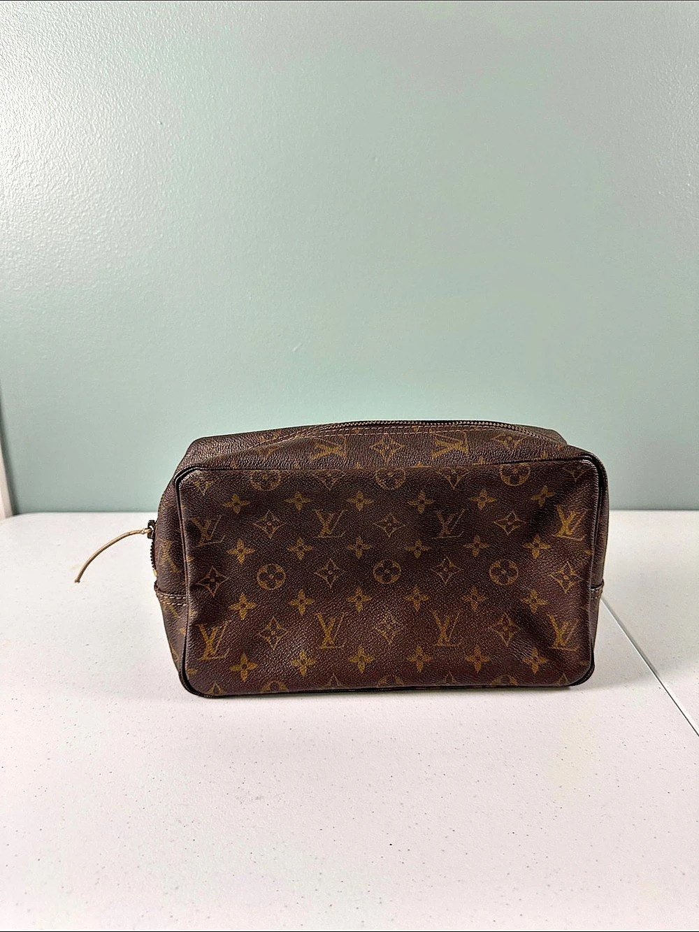 Louis Vuitton Toiletry Pouch 26 Cosmetic Pouch Brown